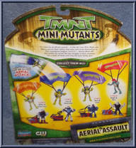 Aerial Assault (Raph & Hun) from Teenage Mutant Ninja Turtles - 2007 Movie - Mini Mutants manufactured by Playmates [Back]