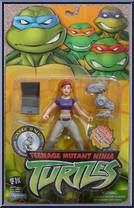April O'Neil from Teenage Mutant Ninja Turtles - Animated - Basic Assortment - 2003 manufactured by Playmates [Front]