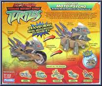 Bad Boy Moto-Psycho from Teenage Mutant Ninja Turtles - Animated - Battle Nexus: Vehicles manufactured by Playmates [Back]