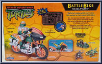 Battle Bike Michaelangelo from Teenage Mutant Ninja Turtles - Animated - Vehicles with Figures manufactured by Playmates [Back]