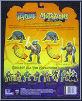 Donatello & Leonardo from Teenage Mutant Ninja Turtles - Animated - Mutations manufactured by Playmates [Back]
