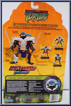 Leonardo from Teenage Mutant Ninja Turtles - Animated - Battle Nexus manufactured by Playmates [Back]