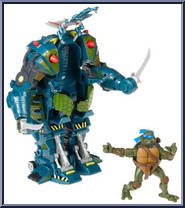 Leonardo from Teenage Mutant Ninja Turtles - Animated - M.E.C.H Wrekkers manufactured by Playmates [Loose]