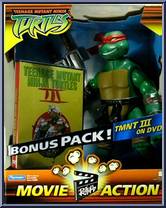 Movie Action Raphael (Bonus DVD) from Teenage Mutant Ninja Turtles - Animated - 10" Scale manufactured by Playmates [Front]