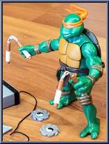 Michaelangelo from Teenage Mutant Ninja Turtles - Animated - Basic Assortment - 2003 manufactured by Playmates [Loose]