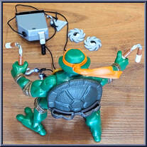 Michaelangelo from Teenage Mutant Ninja Turtles - Animated - Basic Assortment - 2003 manufactured by Playmates [Loose]