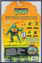 Michaelangelo from Teenage Mutant Ninja Turtles - Animated - Basic Assortment - 2003 manufactured by Playmates [Back]