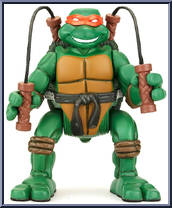 Michelangelo from Teenage Mutant Ninja Turtles - Animated - Ninja Action: Series 1 manufactured by Playmates [Loose]