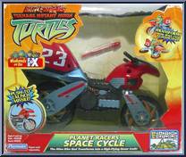 Planet Racers Space Cycle from Teenage Mutant Ninja Turtles - Animated - Battle Nexus: Vehicles manufactured by Playmates [Front]