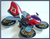 Planet Racers Space Cycle from Teenage Mutant Ninja Turtles - Animated - Battle Nexus: Vehicles manufactured by Playmates [Loose]