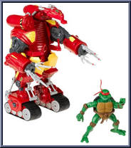 Raphael from Teenage Mutant Ninja Turtles - Animated - M.E.C.H Wrekkers manufactured by Playmates [Loose]