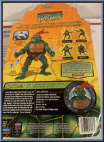 Raphael from Teenage Mutant Ninja Turtles - Animated - Basic Assortment - 2003 manufactured by Playmates [Back]