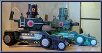 S.W.A.T. Assault Pack (Mike, Dark Shadow Turtlebot, Casey Jones) from Teenage Mutant Ninja Turtles - Animated - Vehicles with Figures manufactured by Playmates [Loose]