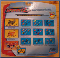 Turtles vs Nanotech Monster from Teenage Mutant Ninja Turtles - Animated - Speedeez manufactured by Playmates [Back]