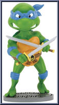 Leonardo from Teenage Mutant Ninja Turtles - Classic Cartoon - Head Knockers manufactured by Neca [Loose]