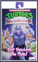 Shredder (Start Shredding the News) from Teenage Mutant Ninja Turtles - Classic Cartoon - Basic Series manufactured by Neca [Front]