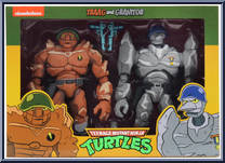 Traag and Granitor from Teenage Mutant Ninja Turtles - Classic Cartoon - Multi-Packs manufactured by Neca [Front]