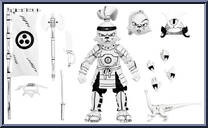 Usagi Yojimbo (Black & White) (Samurai Adventure) from Teenage Mutant Ninja Turtles - Classic Cartoon - Basic Series manufactured by Neca [Loose]