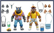 Vacation Bebop / Vacation Rocksteady from Teenage Mutant Ninja Turtles - Classic Cartoon - Adventures manufactured by Neca [Loose]