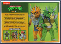 Zarax and Zork from Teenage Mutant Ninja Turtles - Classic Cartoon - Multi-Packs manufactured by Neca [Back]