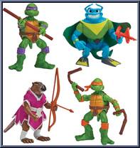Comic Adventures Heroes Series 2 Figure 4-Pack from Teenage Mutant Ninja Turtles - Classic Collection - Exclusives manufactured by Playmates [Loose]