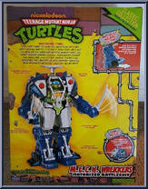 Leonardo from Teenage Mutant Ninja Turtles - Classic Collection - M.E.C.H Wrekkers manufactured by Playmates [Back]