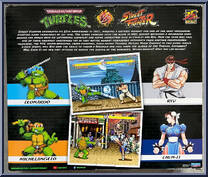 Leonardo vs Ryu from Teenage Mutant Ninja Turtles - Classic Collection - Turtles Vs Street Fighter (35th Anniversary) manufactured by Playmates [Back]