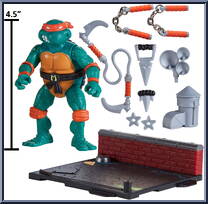 1988 Remastered Michelangelo from Teenage Mutant Ninja Turtles - Classic Collection - 40th Anniversary manufactured by Playmates [Loose]