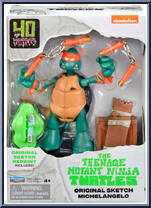 Original Sketch Michelangelo from Teenage Mutant Ninja Turtles - Classic Collection - 40th Anniversary manufactured by Playmates [Front]
