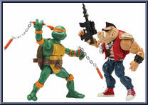 Michelangelo vs. Bebop from Teenage Mutant Ninja Turtles - Classic Collection - 6" Scale - Multi-Packs manufactured by Playmates [Loose]