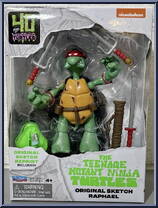 Original Sketch Raphael from Teenage Mutant Ninja Turtles - Classic Collection - 40th Anniversary manufactured by Playmates [Front]