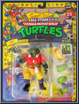 Sewer Sports All-Stars:  T.D. Tossin Leo from Teenage Mutant Ninja Turtles - Classic Collection - 40th Anniversary manufactured by Playmates [Front]