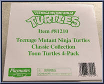 Toon Turtles 4-Pack from Teenage Mutant Ninja Turtles - Classic Collection - Multi-Packs manufactured by Playmates [Front]