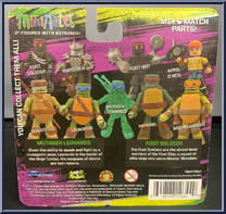 Mutagen Leonardo / Foot Soldier from Teenage Mutant Ninja Turtles - Minimates - Wave 1 manufactured by Diamond Select [Back]