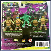 Sewer Gear Michelangelo / Casey Jones from Teenage Mutant Ninja Turtles - Minimates - Wave 2 manufactured by Diamond Select [Back]