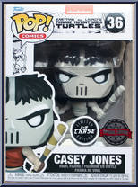Casey Jones (Black & White) (Chase) from Teenage Mutant Ninja Turtles - Eastman and Laird's Pop! manufactured by Funko [Front]