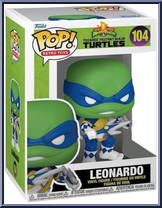 Leonardo (Blue Ranger) from Teenage Mutant Ninja Turtles - Power Rangers Pop! manufactured by Funko [Front]