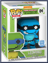 Leonardo (Neon) (8-Bit) from Teenage Mutant Ninja Turtles - Pop! Vinyl Figures manufactured by Funko [Front]