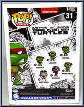 Raphael (Black & White) (Chase) from Teenage Mutant Ninja Turtles - Eastman and Laird's Pop! manufactured by Funko [Back]