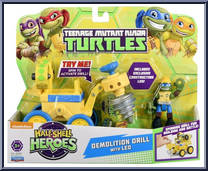 Demolition Drill (with Leo) from Teenage Mutant Ninja Turtles - Half Shell Heroes - Accessories manufactured by Playmates [Front]