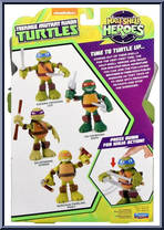 Katana-Crossing Leo from Teenage Mutant Ninja Turtles - Half Shell Heroes - Basic Series manufactured by Playmates [Back]