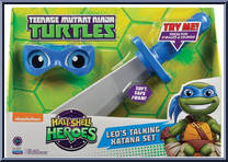 Leo's Talking Katana Set from Teenage Mutant Ninja Turtles - Half Shell Heroes - Role Play manufactured by Playmates [Front]