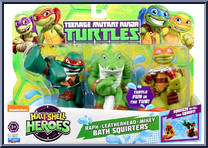 Raph / Leatherhead / Mikey from Teenage Mutant Ninja Turtles - Half Shell Heroes - Bath Squirters manufactured by Playmates [Front]