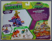 Stegosaurus (with Mikey) from Teenage Mutant Ninja Turtles - Half Shell Heroes - Basic Series manufactured by Playmates [Back]