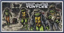Gangster Turtles 4-Pack from Teenage Mutant Ninja Turtles - Mirage Comics - Basic Series manufactured by Neca [Front]