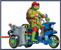 Battle Cycle with Raphael from Teenage Mutant Ninja Turtles - Mutant Mayhem - Accessories manufactured by Playmates [Loose]