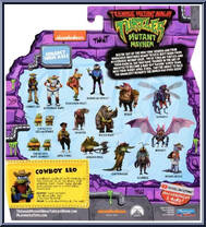 Cowboy Leo from Teenage Mutant Ninja Turtles - Mutant Mayhem - Basic Series manufactured by Playmates [Back]