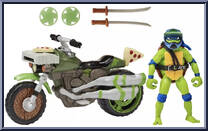 Ninja Kick Cycle with Leonardo from Teenage Mutant Ninja Turtles - Mutant Mayhem - Accessories manufactured by Playmates [Loose]