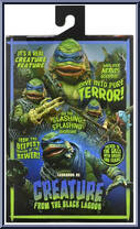 Leonardo (Creature from the Black Lagoon) from Teenage Mutant Ninja Turtles - Universal Monsters manufactured by Neca [Back]