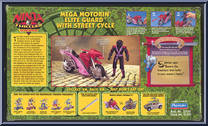 Mega Motorin' Elite Guard with Street Cycle from Teenage Mutant Ninja Turtles - Next Mutation - Series 1 - Vehicles manufactured by Playmates [Back]